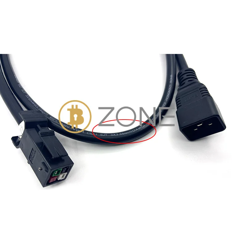 Imagem -04 - Pro C20 para Conector Anderson Cabo de Alimentação de Núcleos para Cabos de Alimentação Bitmain Antminer S21 3x3.31 Mm² Antminer-s21 Ks5