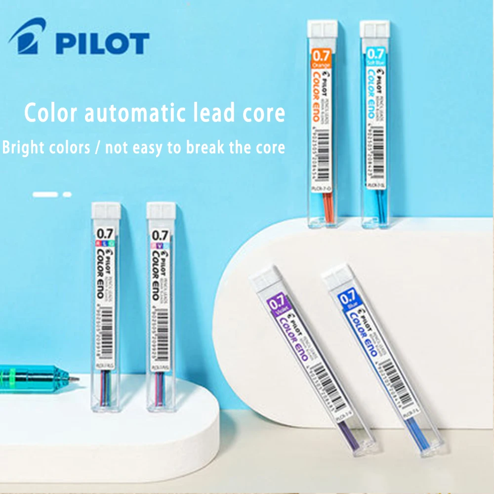 

Japan PILOT 8 Tube/set PLCR-7 8-color Lead 0.7mm Mechanical Pencil Lead Manga Pencil Lead for HCR-197 Mechanical Pencil