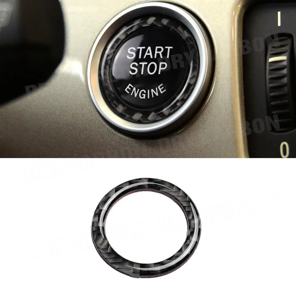 

Carbon Fiber Car Engine Start Stop Button Ring Trim Sticker For BMW 3 Series E90 E92 E93 E89 Z4 2009 2010 2011 2012 Accessories