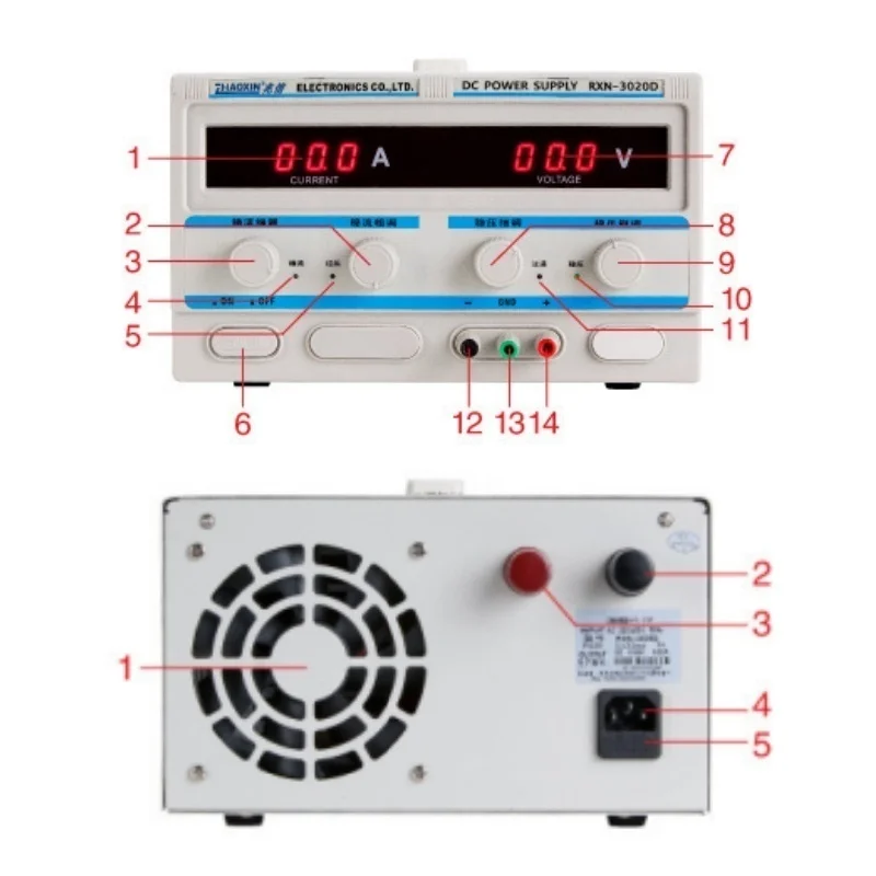 

RXN-3010D/3020D/3030D источник питания постоянного тока, переменный 0 ~ 30 в 0 ~ 10 А лабораторный линейный регулируемый стабильный источник питания постоянного тока для обслуживания и старения