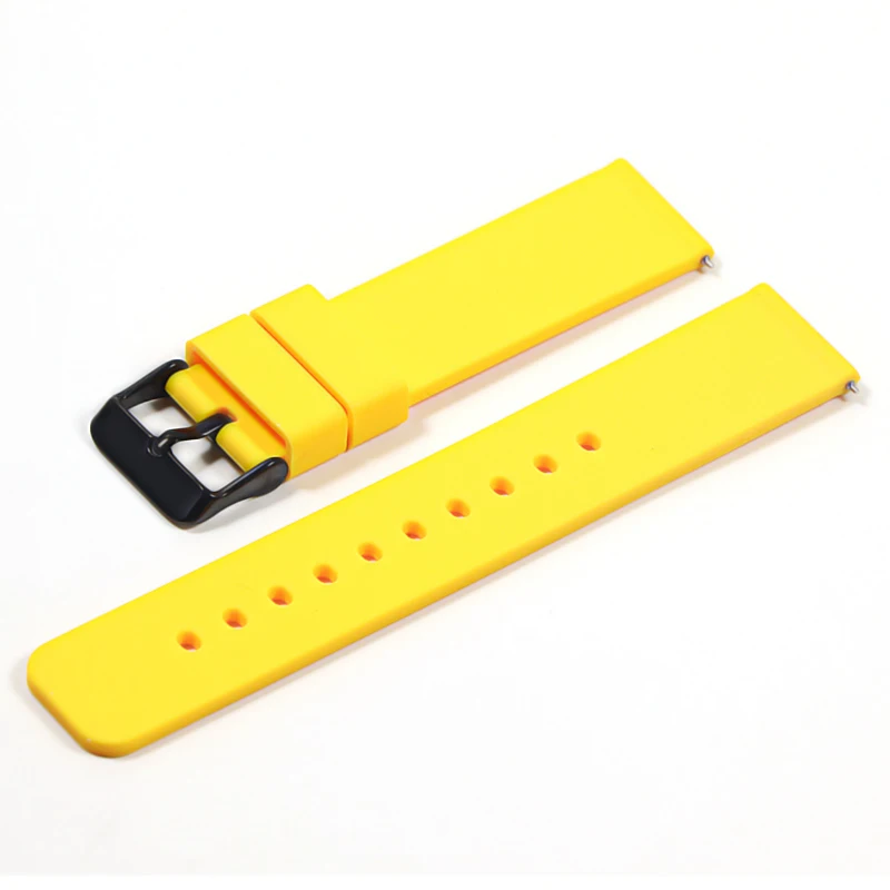 Silicone strap 16mm 18mm 20mm 22mm watch bands 24mm soft quick release rubber strap, suitable for Samsung strap