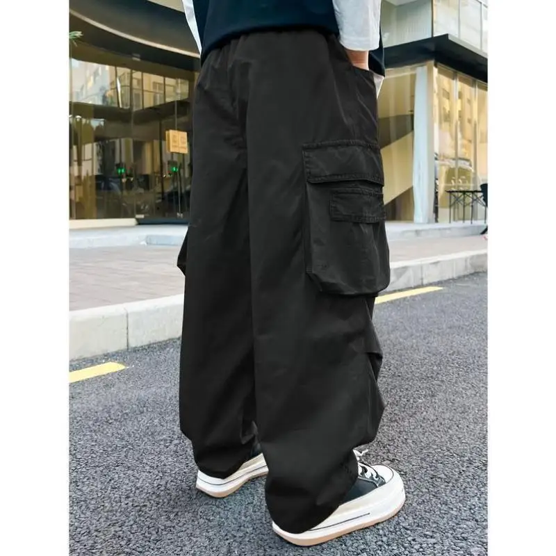 新しいメンズカジュアルパンツ NS Sle ローウエストアンブレラソルジャーパンツ PVC 素材中年向けその他素材 00%