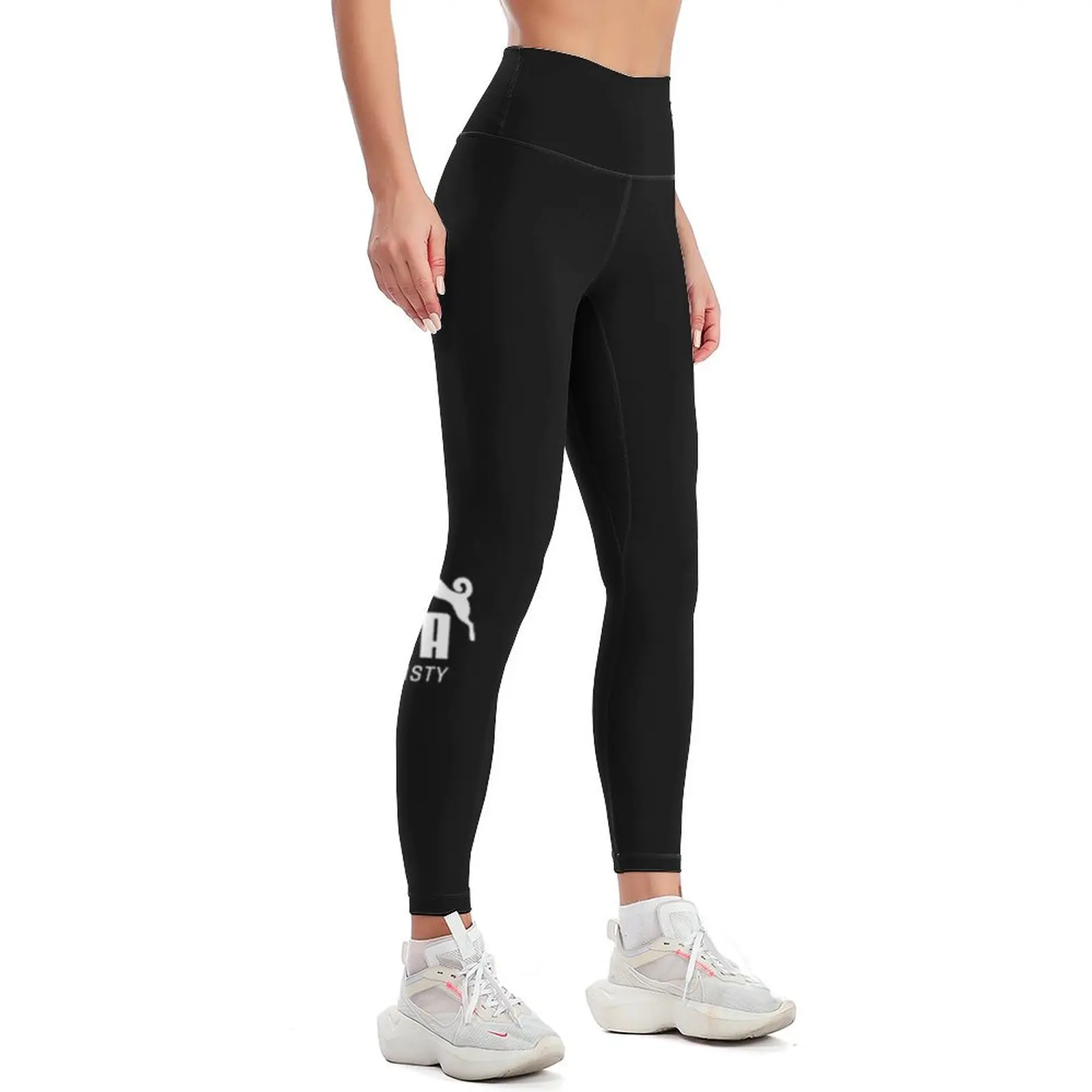 SHIBA: foreverfeisty (white / black) Leggings Women's push up Female legging pants Womens Leggings