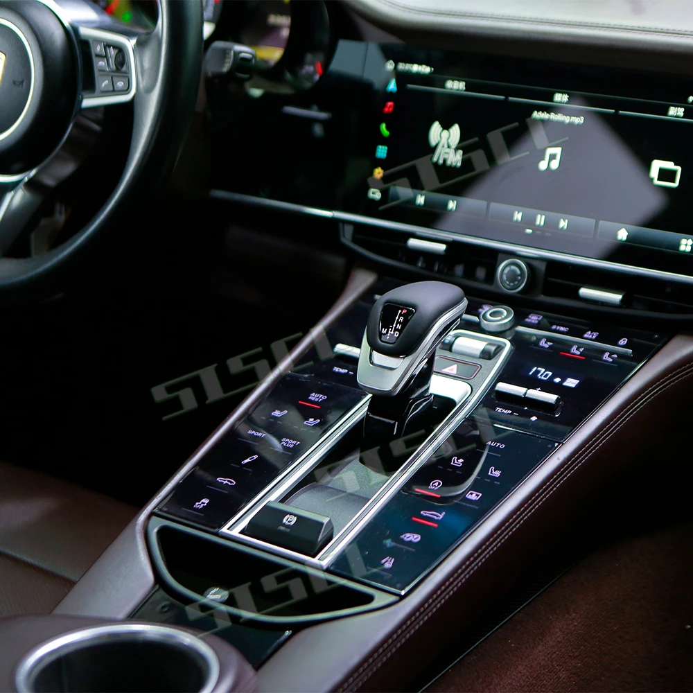 

Automotive interior modification and upgrade kit for Porsche 2008-2016 Panamera 970 model: illuminated shift lever/control lever