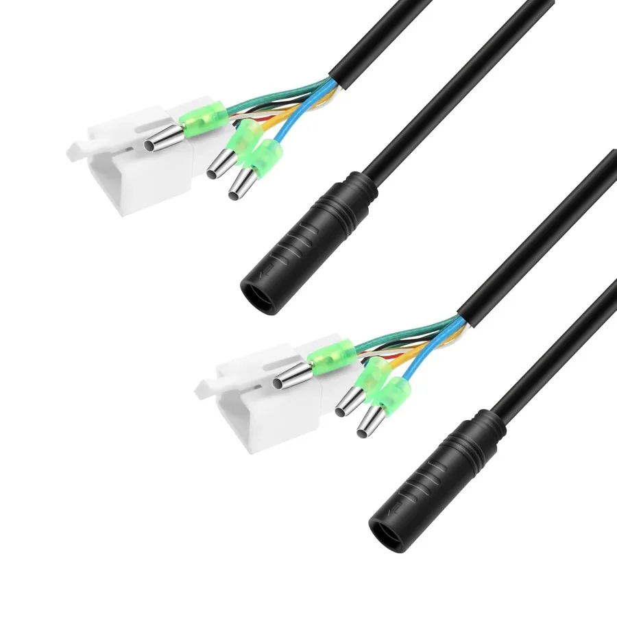 

2PCS 9 Pin EBike Motor Extension Cable Male Female Waterproof Connectors Durable EBike Accessory Female End Only 24in