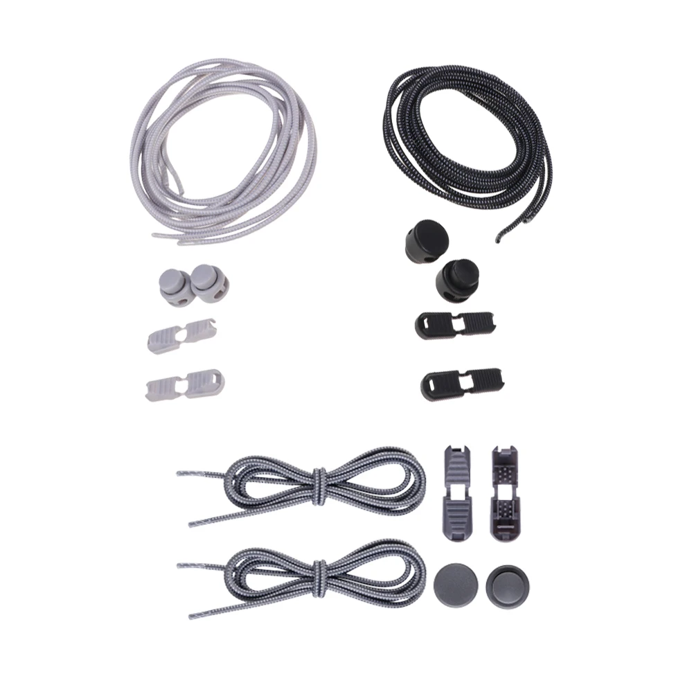 

12 Pcs Elastic Shoe Laces Tieless Shoelaces Fast Fasten Cords for Sneakers Accessories Strap Slippers Shoes Strings Adjust Fit