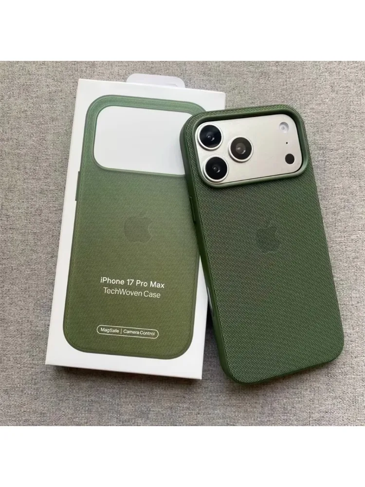 Etui MagSafe Magnetic Tech Woven do iPhone'a 18 17 Pro Max 17Pro TechWoven z logo do bezprzewodowego ładowania do iPhone'a 18Pro z pudełkiem — zdjęcie produktu 7