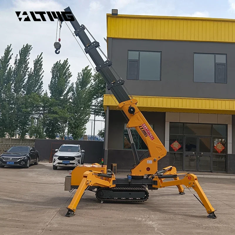 2024 LTMG new 3 ton 10m 8ton 20m Truck Mounted Crawler Spider Crane for construction use