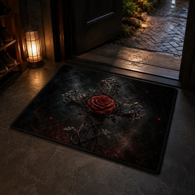 VIKAMA Dark Gothic Moon Cemete - Desk Setup Dark ulasan dan harga
