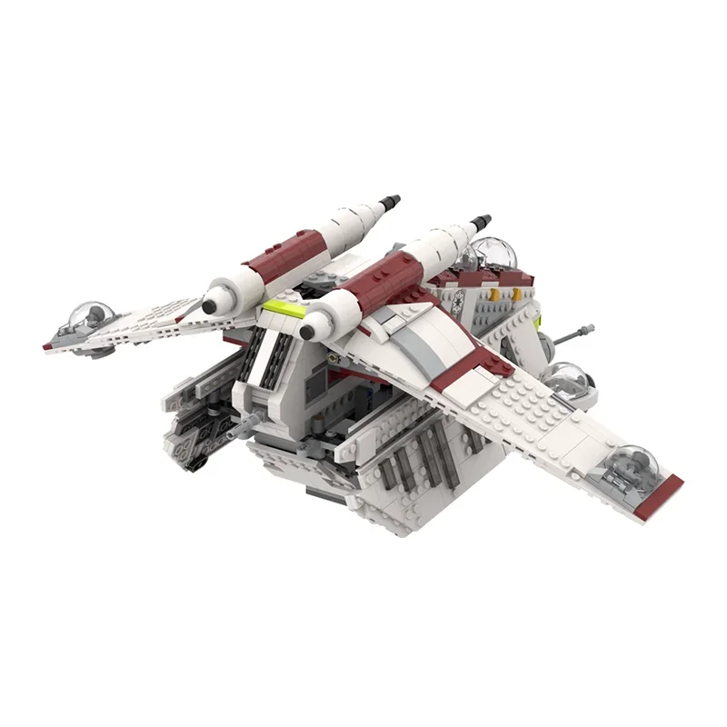 ตัวต่อโมเดลเรือรบสาธารณรัฐ ชุดประกอบเทคโนโลยี บล็อก DIY ยอดนิยม ซีรีส์สตาร์ ของเล่นประกอบชุด ของขวัญวันหยุด