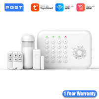 PGST WiFi GSM Security Protection Alexa Tuya Smart Life Home Automation Motion Door Magnetic Sensor Alarm Security System Kit