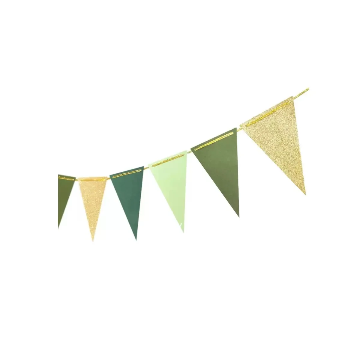 Goldenes Zwiebel-Papier-Dreieck-Banner, Geburtstag, Hochzeit, Partydekoration, Filz, bunte Flagge, Festliche Szenendekoration, Banner – Detail 4