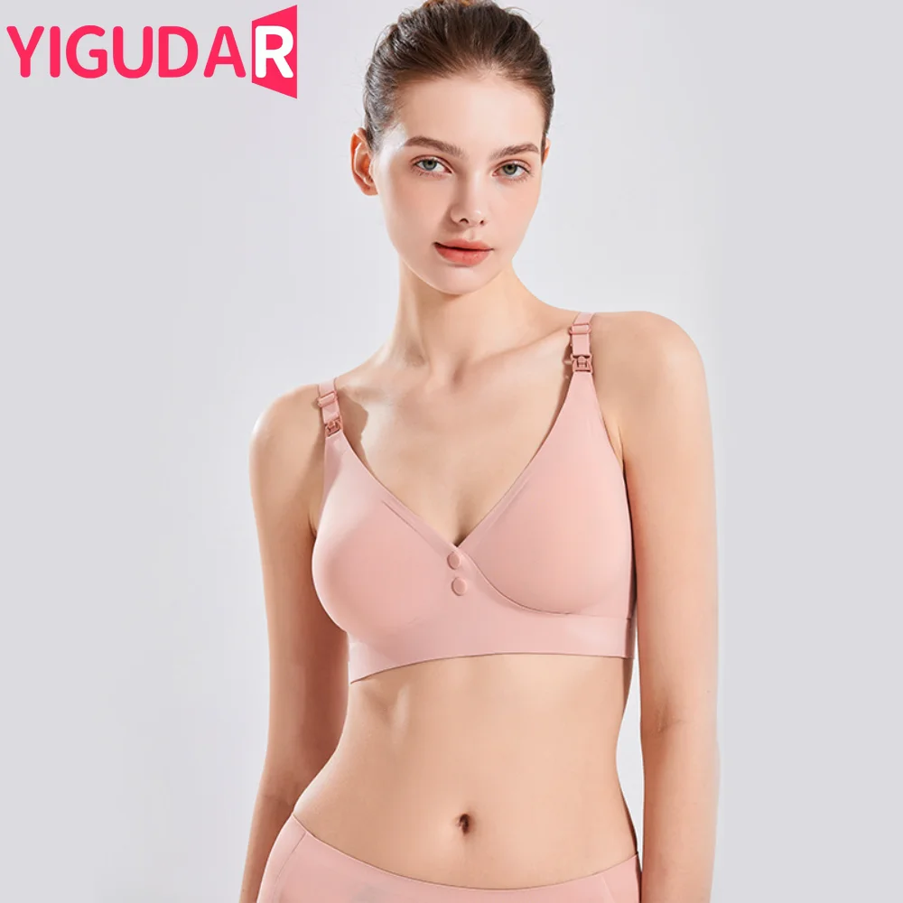 

Feeding Bras Nursing Bra Without Bones Maternity Bras Pregnancy Clothes Prevent Sagging Breastfeeding Women Breathable Lactancia