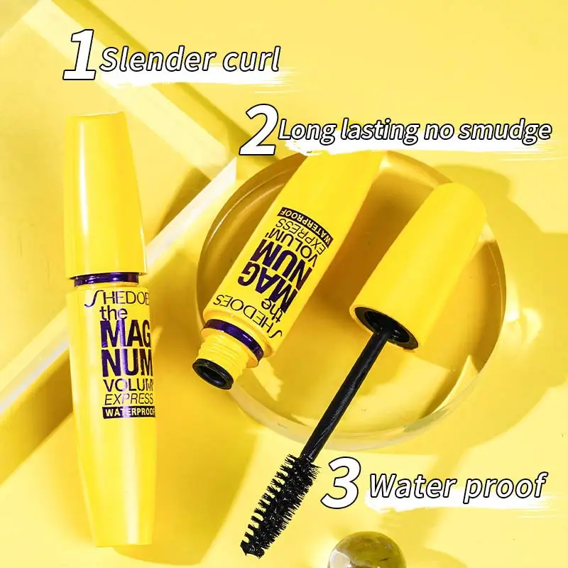 Mascara 4D noir épais, allongeant et recourbant, waterproof, fibre liquide, longue durée, cils naturels professionnels