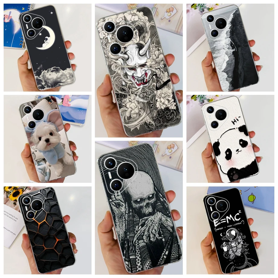 For Huawei Pura 70 Pro Plus P70 Pro Plus 5G Back Cover Phone Case Soft Liquid Silicone Anti-fall Shockproof Protect Funda Coque