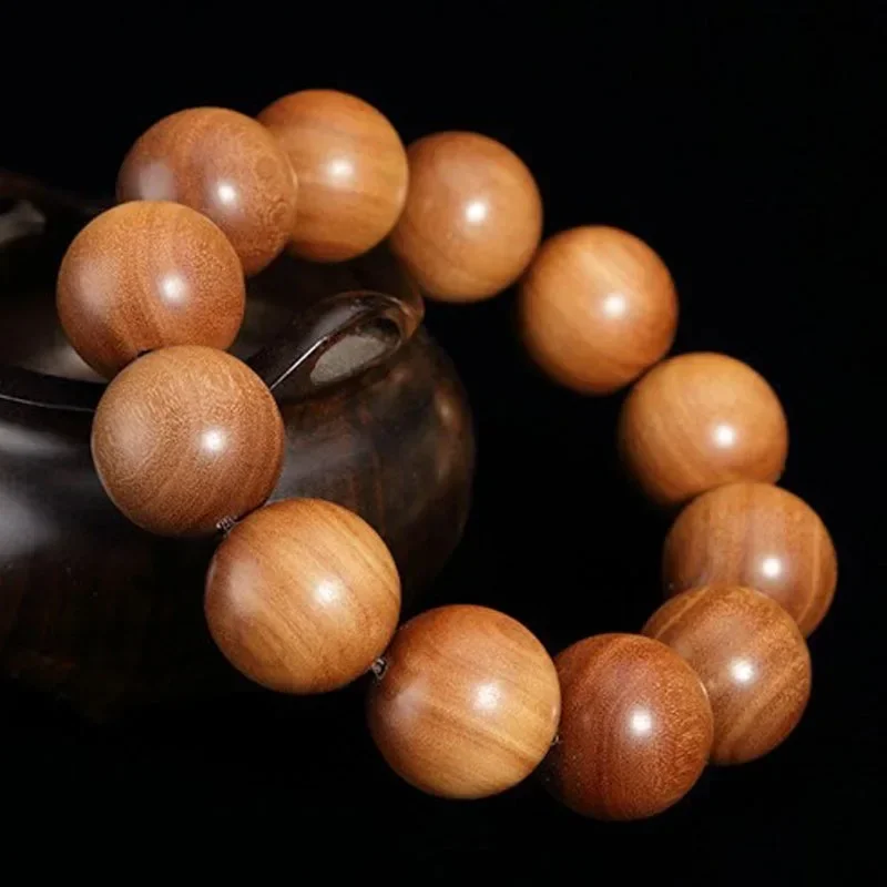 India sinking grade old material Laosan Sandalwood hand string Buddhist beads bracelet men women agarwood rosary red black meat