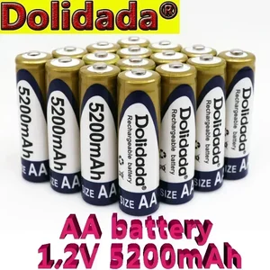 100% gốc 1.2V AA Pin 5200mah Ni-MH 8 Pin bán hàng chính 5200 MAH - №8