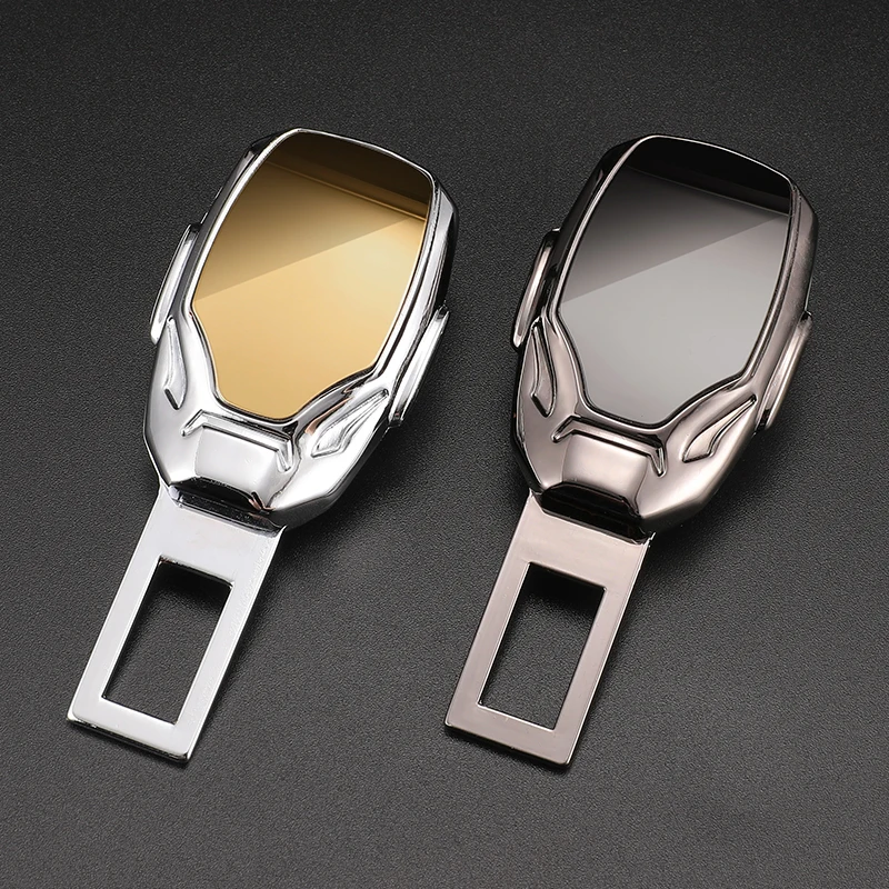 Car Styling Safety Belt Extension Metal Fixed Seat Belt Clip Buckle Shockproof Plug Interior Seatbelt Lock Extender Converter