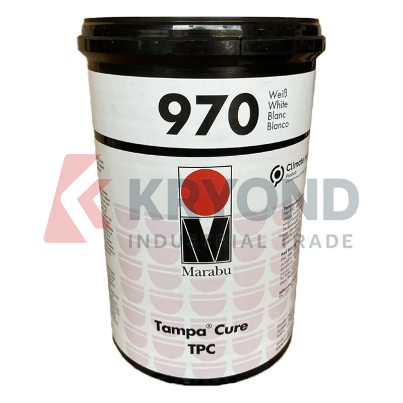 Marabu TPC 970 980 910 Tampa Cure UV Curable Pad Printing Ink and Varnish High Gloss Chemical Resistant ABS PVC PC PS PMMA 1KG