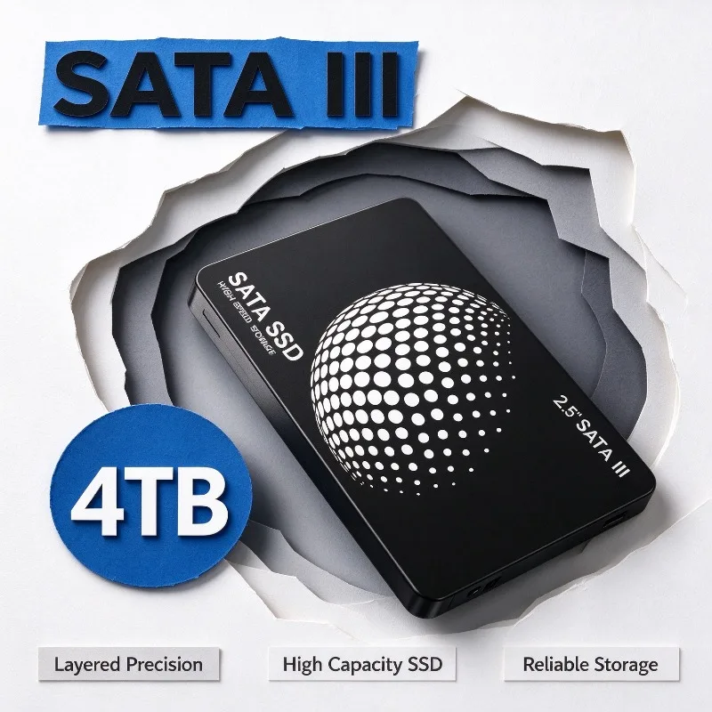 2.5 Inch SATA III Internal SSD Solid State Drive High Speed Faster Data Transfer Reliable Storage Disk for Laptop Desktop PC