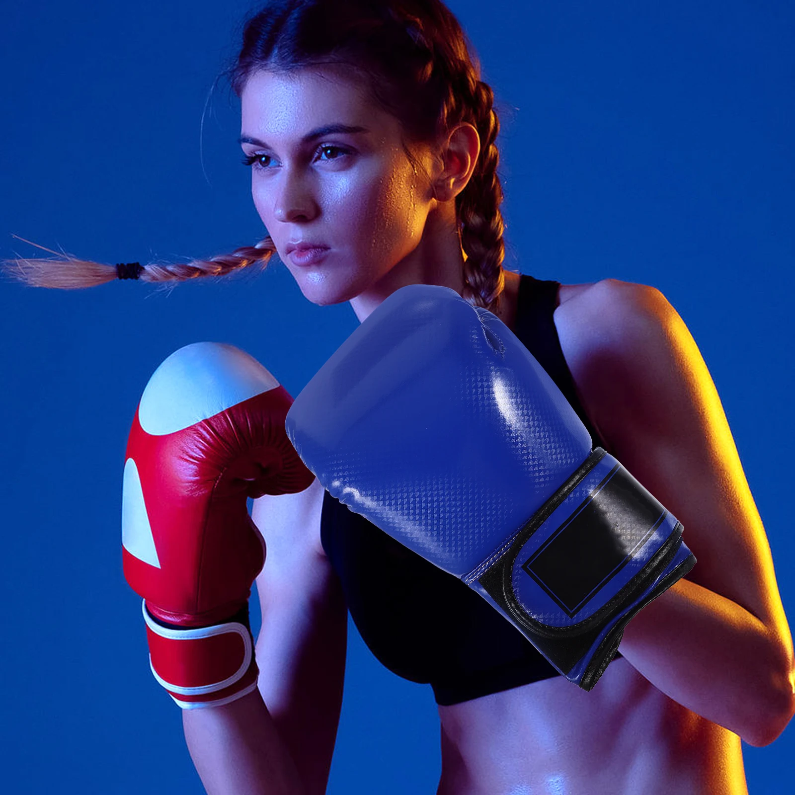 

1 Pair Boxing Gloves Lightweight Reusable Training Sparring Combat Sports Equipment For Men Women Kickboxing Taekwondo Fighting