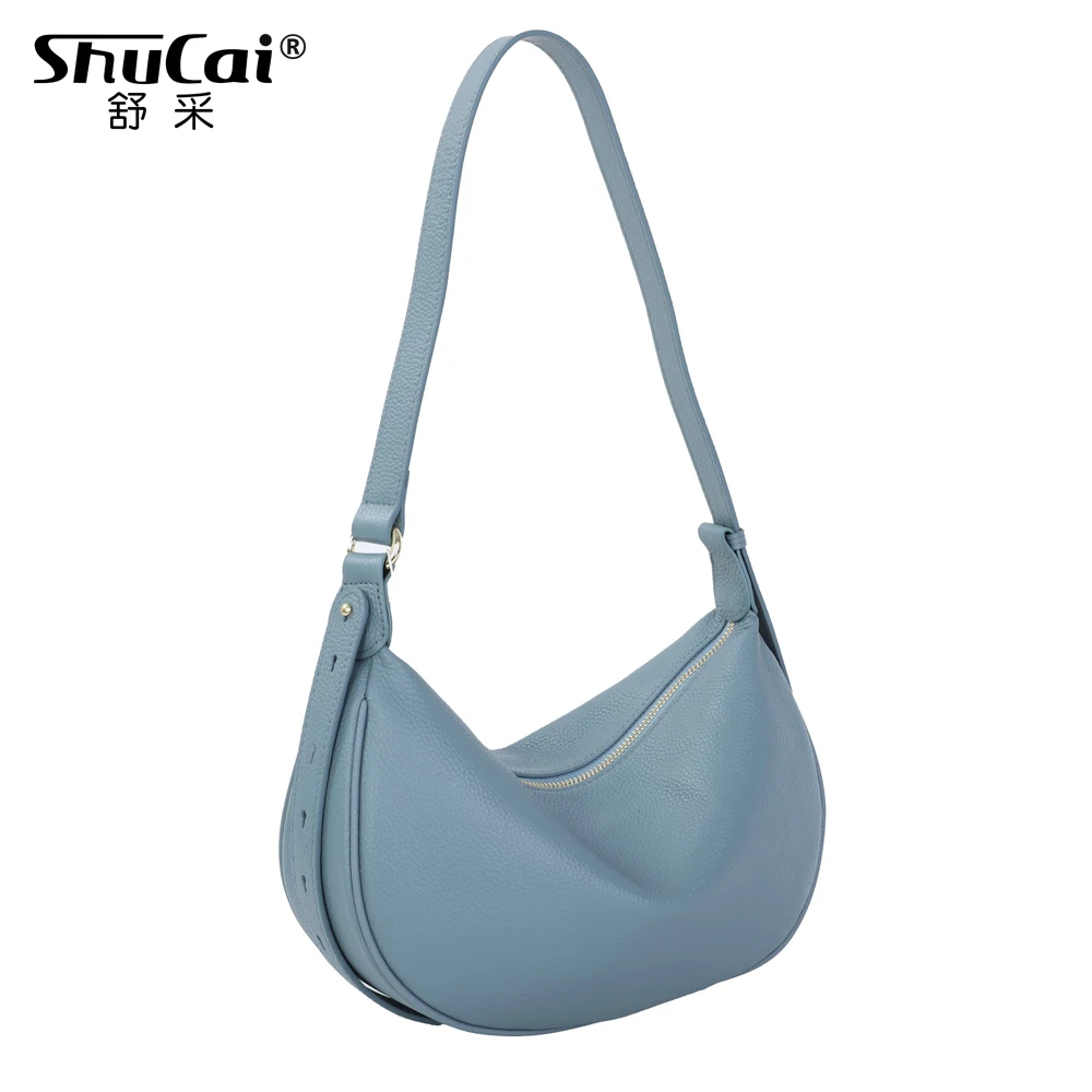 

Женская сумка через плечо из натуральной коровьей кожи, роскошная дизайнерская брендовая женская мягкая повседневная сумка из воловьей кожи, новинка высокого качества