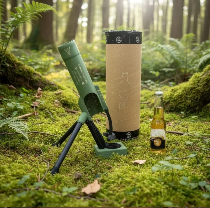 Creativity Beer Bottle Mortar Bottle Opener Home Beer Mortar Bottle Opener Funny Hands-Free Push Down Bottles Cap Launcher