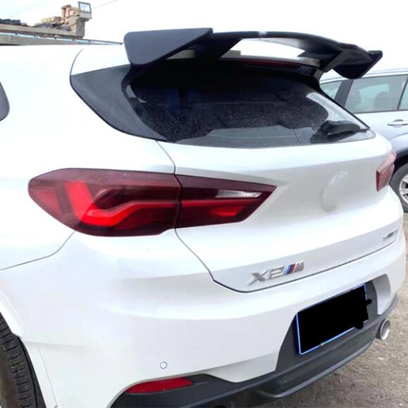 For Roof Spoiler Wing NEW BMW X2 ABS Material Glossy Black Car Trunk Boot Window Rear Lip Tail Accessories Refit Splitter 2017+