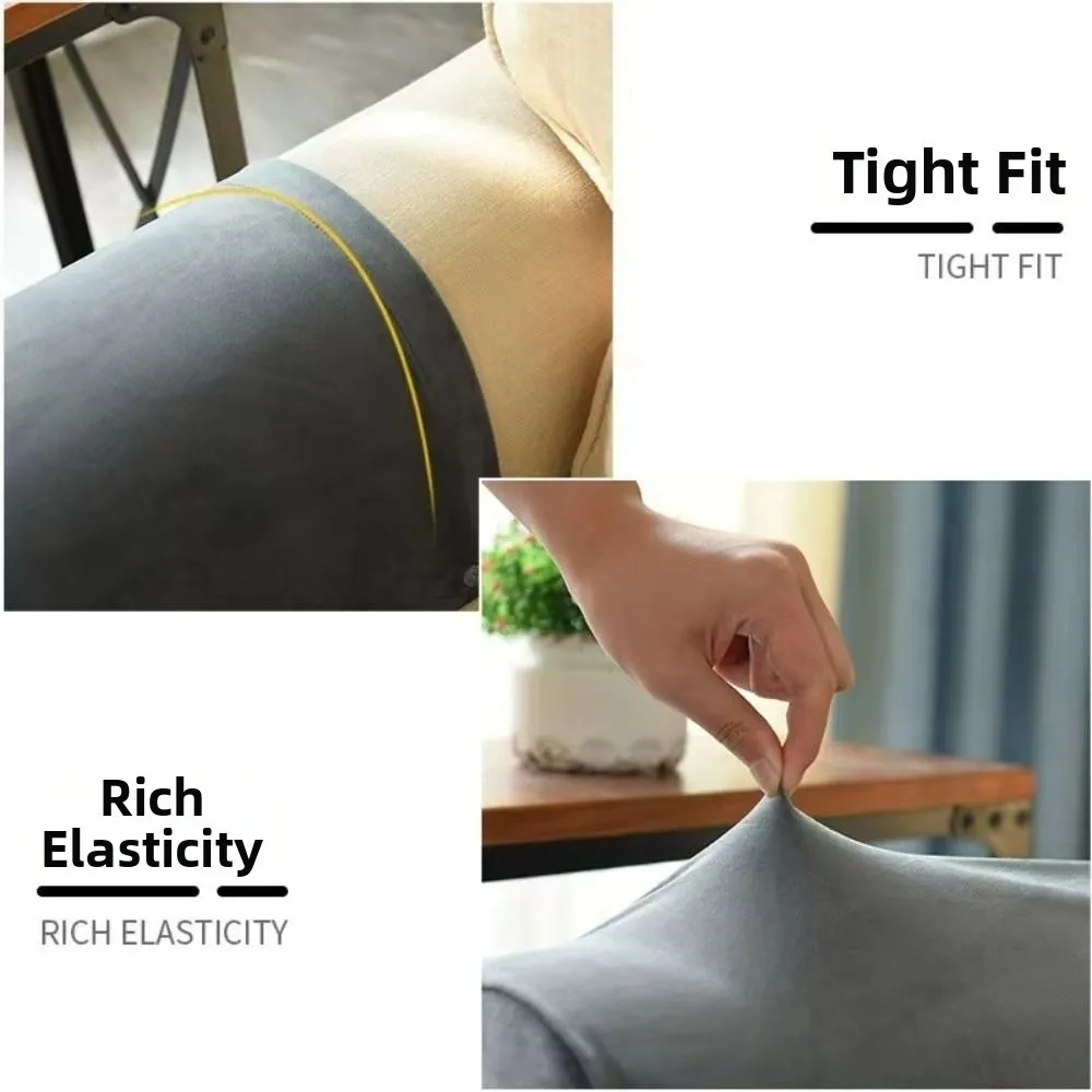 1pair New Fabric Sofa Armrest Covers Solid Elastic Couch Arm Covers Soft Stretch Fit Sofa Arm Protectors Chair Protection
