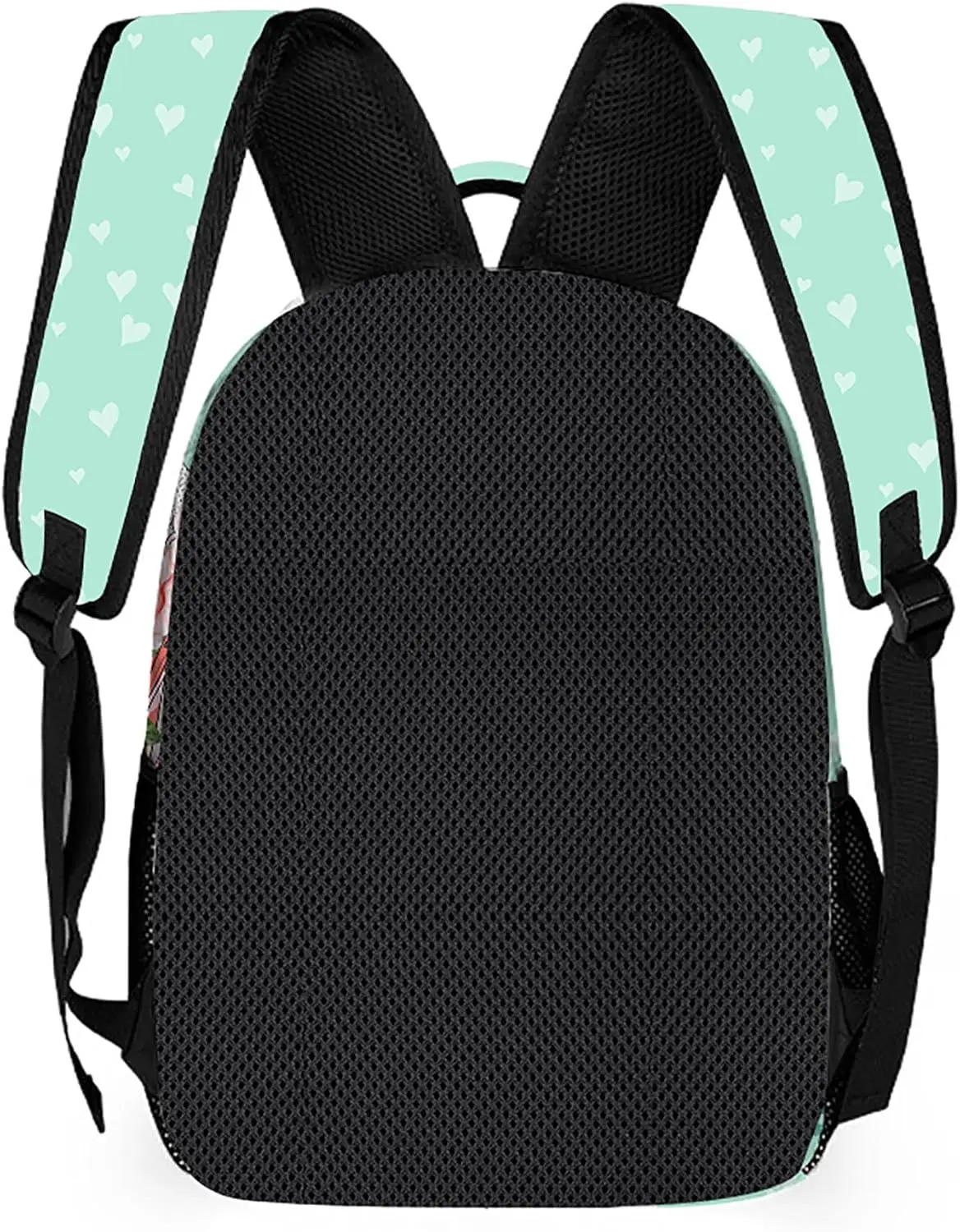 Bloemenpaardenrugzak, lichtgewicht duurzame laptoptas 3D-geprinte dagrugzak met meerdere zakken, stijlvolle schouderrugzak