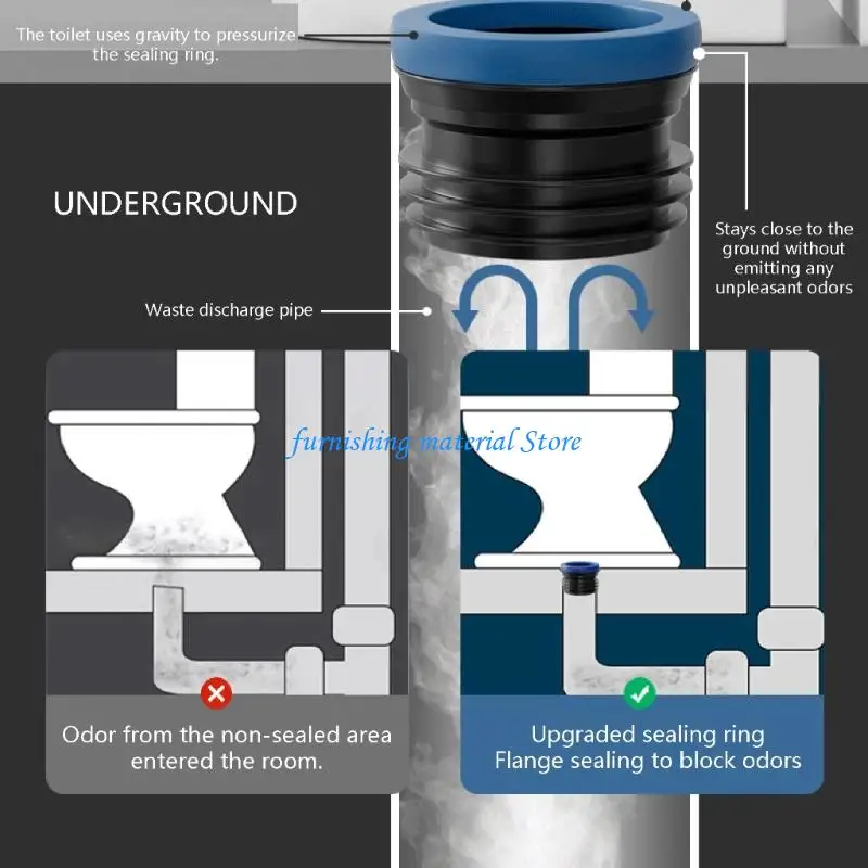 

Y5GD бесшумные уплотнительные кольца для унитаза из АБС-пластика, универсальное уплотнение для ванной комнаты, установка для для