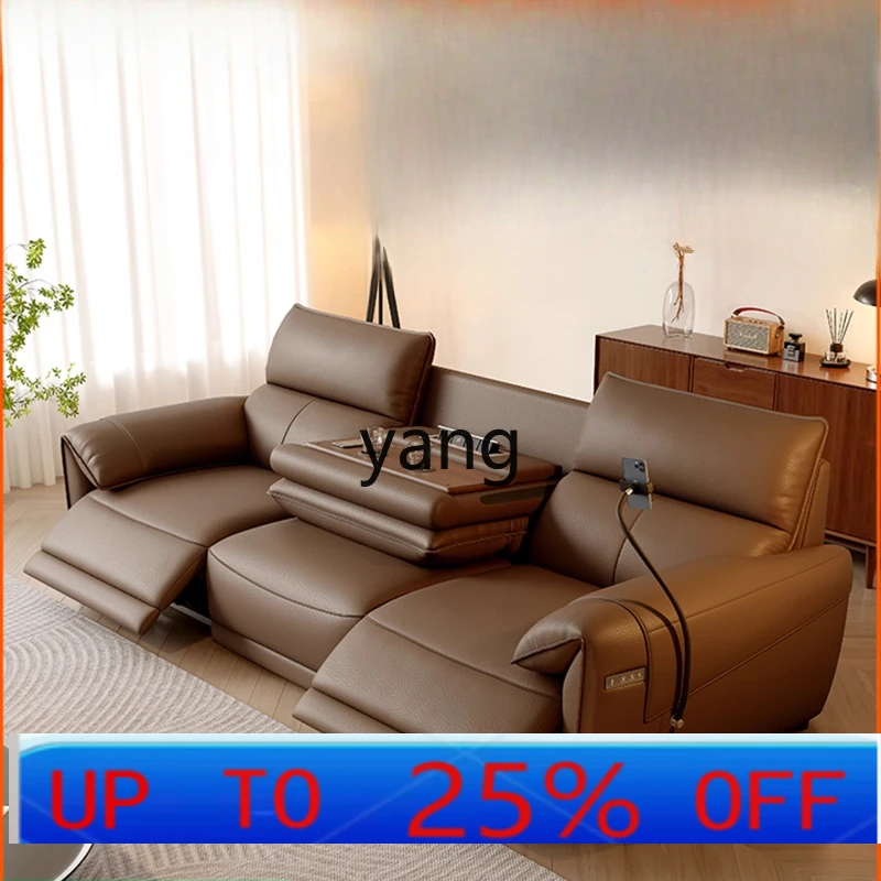 

LMMWall-Mounted Electric Genuine Leather Sofa for Living Room Minimalist Modern