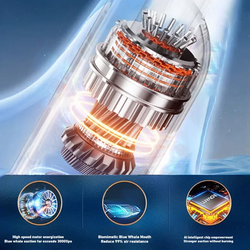 180000PA 5 in1 Car Vacuum Cleaner Wireless Handheld Strong Suction Cleaning Machine Portable Vacuum Cleaner  Car