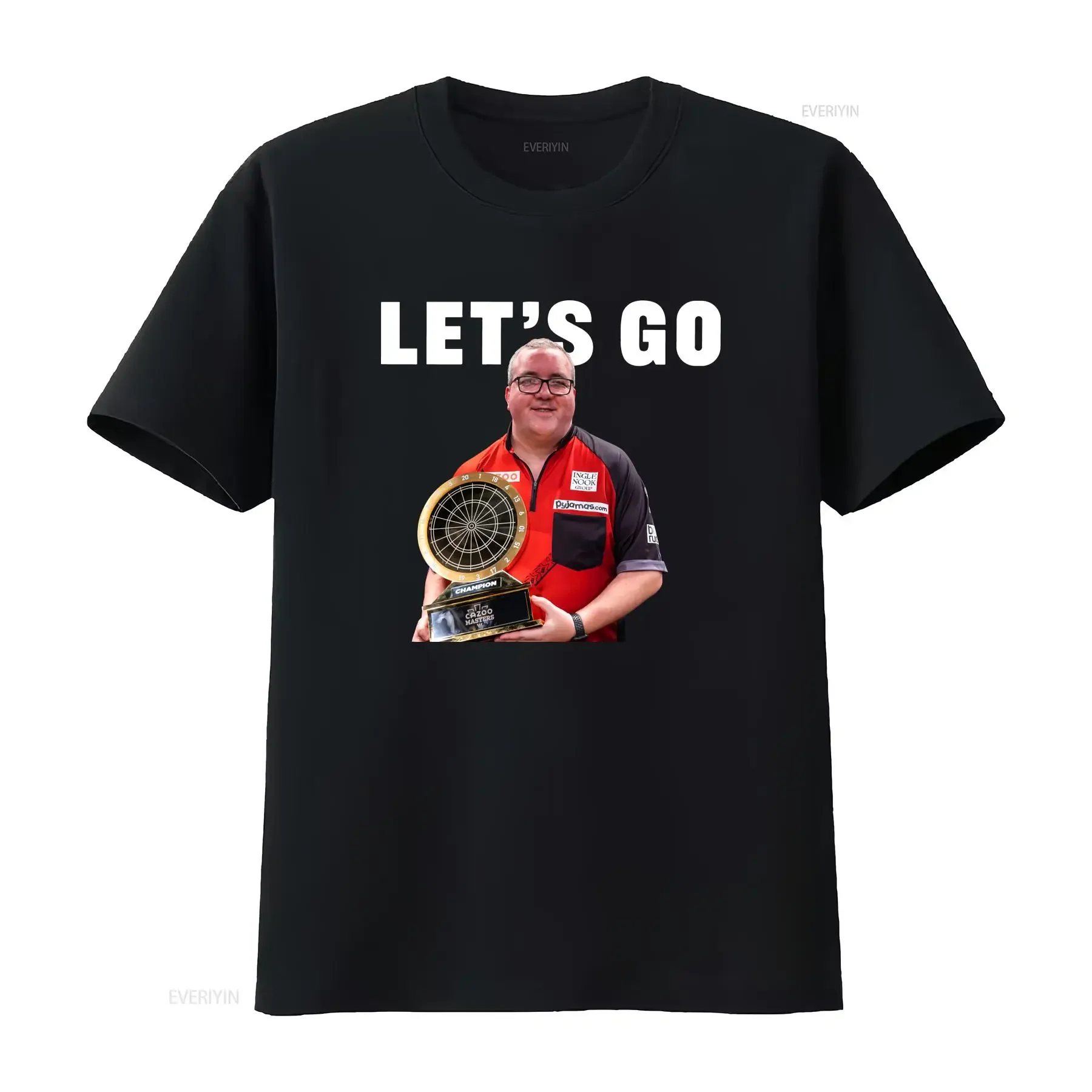Camiseta para fanáticos de los dardos Stephen Bunting Lets Go Mental para jugadores, ropa para eventos de dardos, ropa deportiva de manga larga o corta vintage