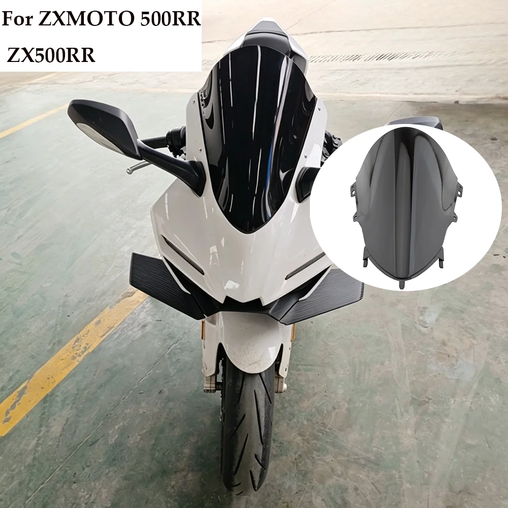 For ZXMOTO 500RR ZX500RR Motorcycle Height Increase Windshield-Racing Windshield Wind Deflector Fairing