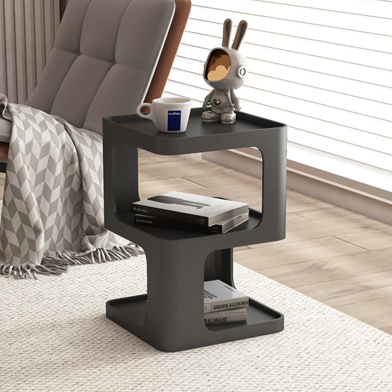 

Luxury Living Room Sofa Side Table, Modern Iron Creative Corner Table, Nordic Bedside Cabinet, Unique Small Coffee Table