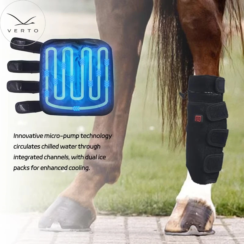 Equestrian Horse Ice Boots Cooling Gel Therapy Wraps Reusable for Knee & Leg Protection Foot Cooling