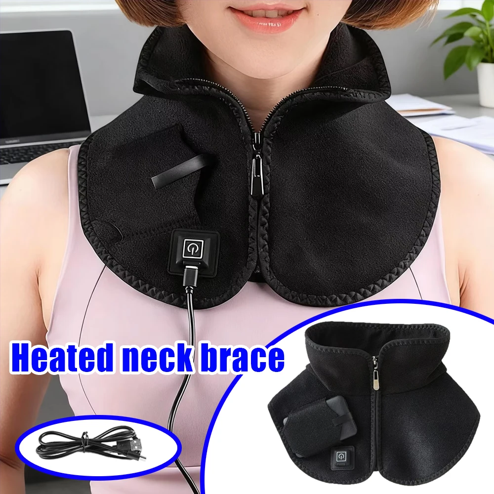 

Winter Warm Neck Heating Pad 3 Adjustable Temperature Settings USB Powered A Warmer For Cold Weather Electric Heated Neck Scarf