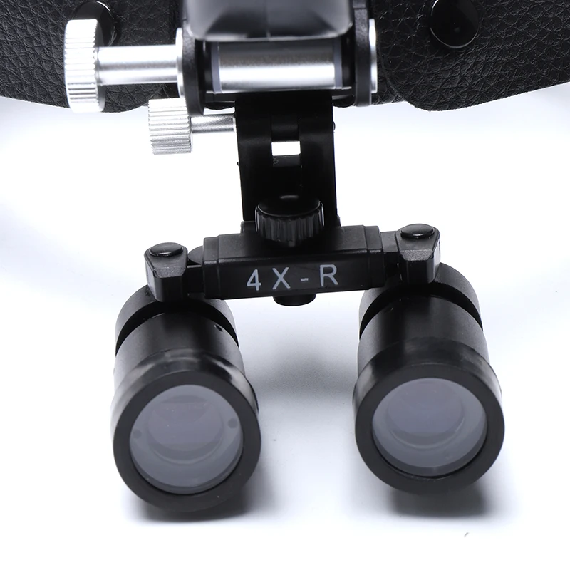 5W Dental Headlight With Dental loupe 4X Binocular Magnifier Surgical Loupes Wireless Headlamp Medical Light