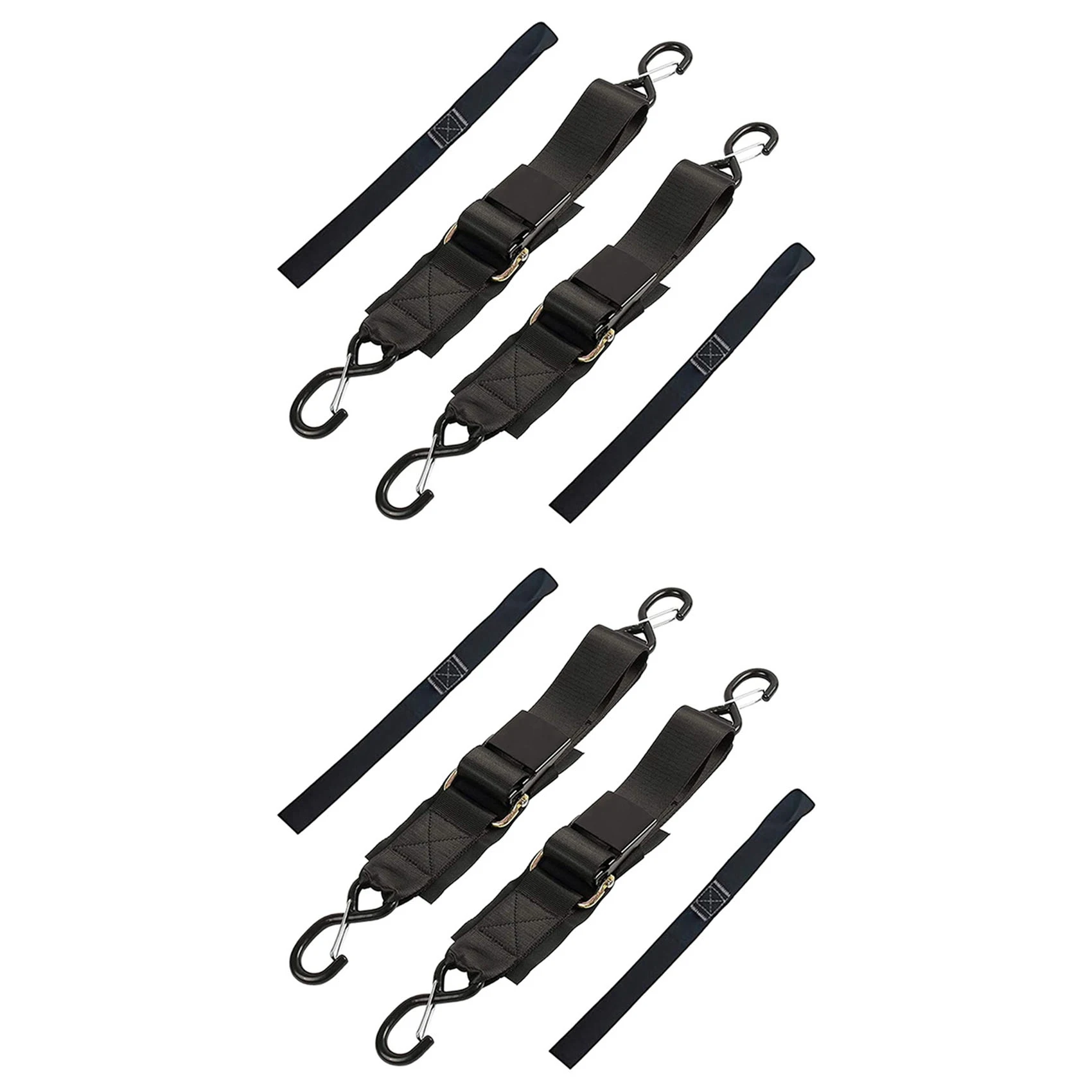 

4-Pack Boat Trailer Transom Tie-Down Straps,2in X 4Ft Adjustable Transom Straps with Quick Release Buckle