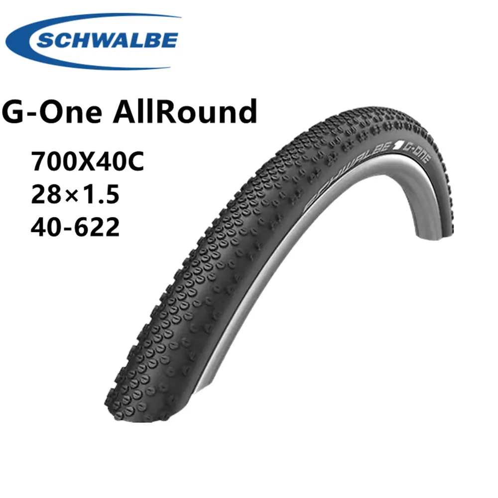 

Schwalbe G-ONE ALLROUND 700x40C 40-622 28x1.5 Road Bicycle Tire Off-road Anti Puncture Folding Clincher Tyres