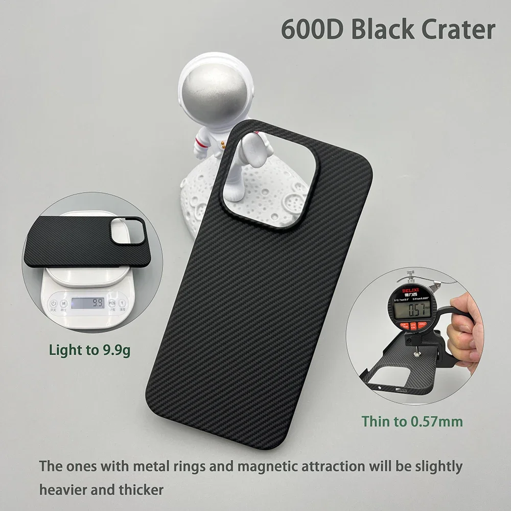Etui na telefon OnePlus 15 z włókna kevlarowego, twarda obudowa z włókna aramidowego, ultracienka, lekka, magnetyczna, biznesowa, ochronna. — zdjęcie produktu 6
