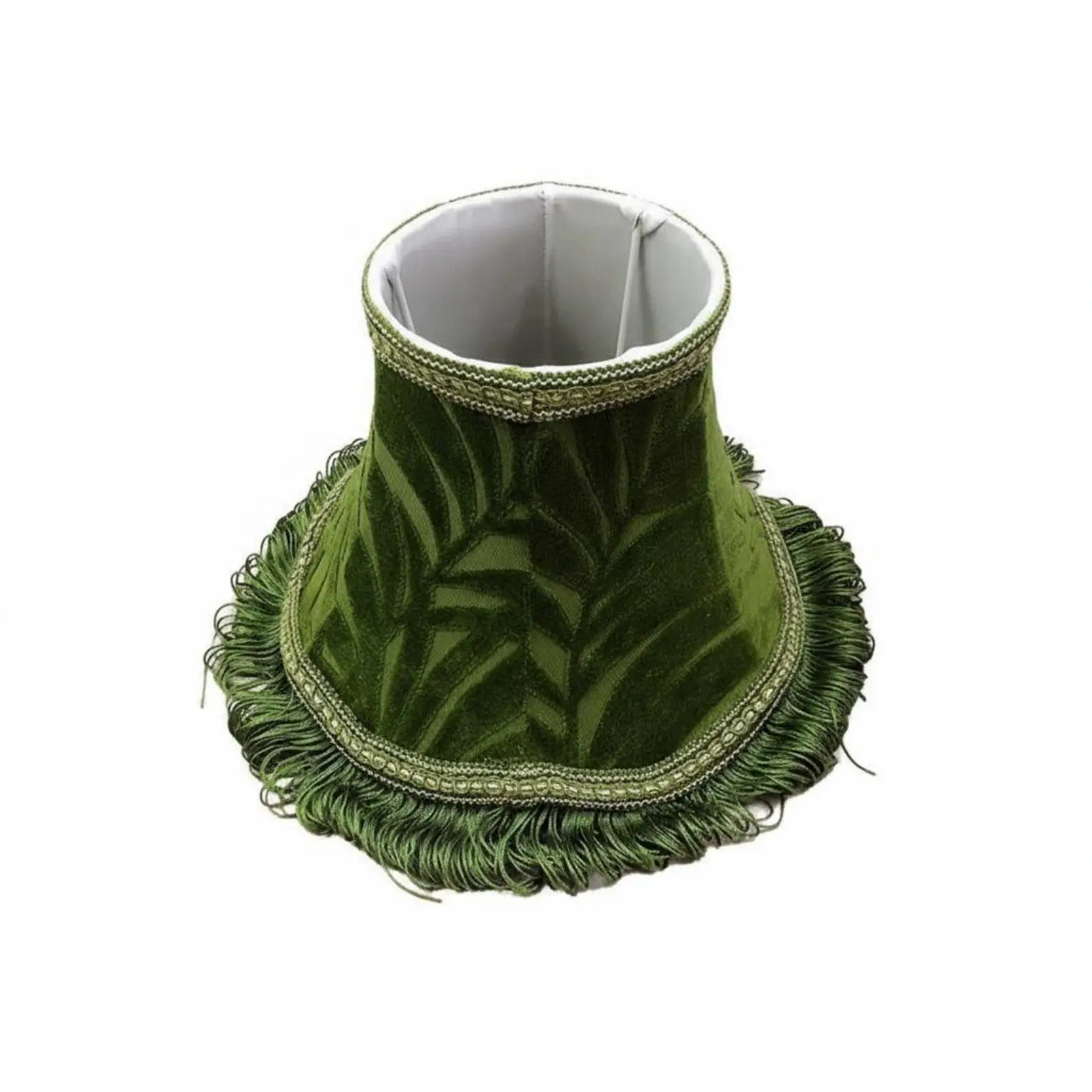 Elegant Textile Lamp Shade Vintage Tassel Fabric Lampshade Replacement Soft Light Diffuser for Modern and Traditional Table Lamp