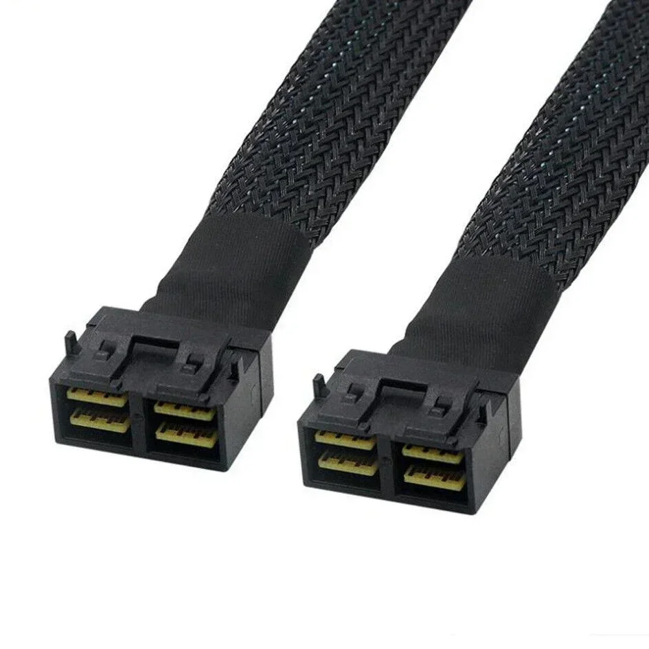 

2-портовый высокоскоростной серверный кабель-адаптер MINI SAS HD SFF-8643 на 2-портовый SFF-8643