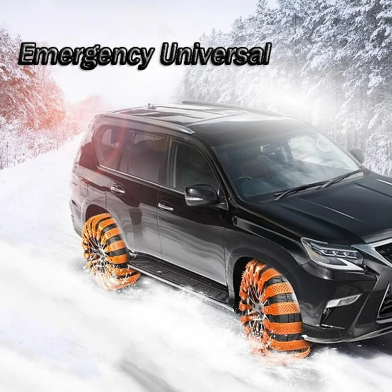 

Универсальные снежные цепи для Toyota Prius 2011-2021 и других автомобилей ​ ​ – Набор из 10 шт. для тяжелых условий эксплуатации, подходит для шин 165–265 мм, противоскользящие оранжевые цепи