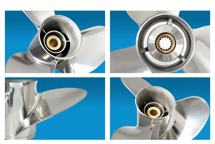 New 14*19 Outboard Motor Props OEM 58200-87D02-019 3-Blade Marine Propeller for 60-130 Boat Application
