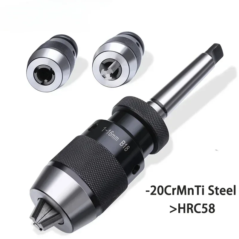 

B10 B12 B16 B18 B22 Самозатягивающийся сверлильный патрон MT1 MT2 MT3 MT4 C6 C8 C12 C16 C20 R8 Патрон для сверла Морзе Токарный станок 1-10 1-13 мм 1-16 мм