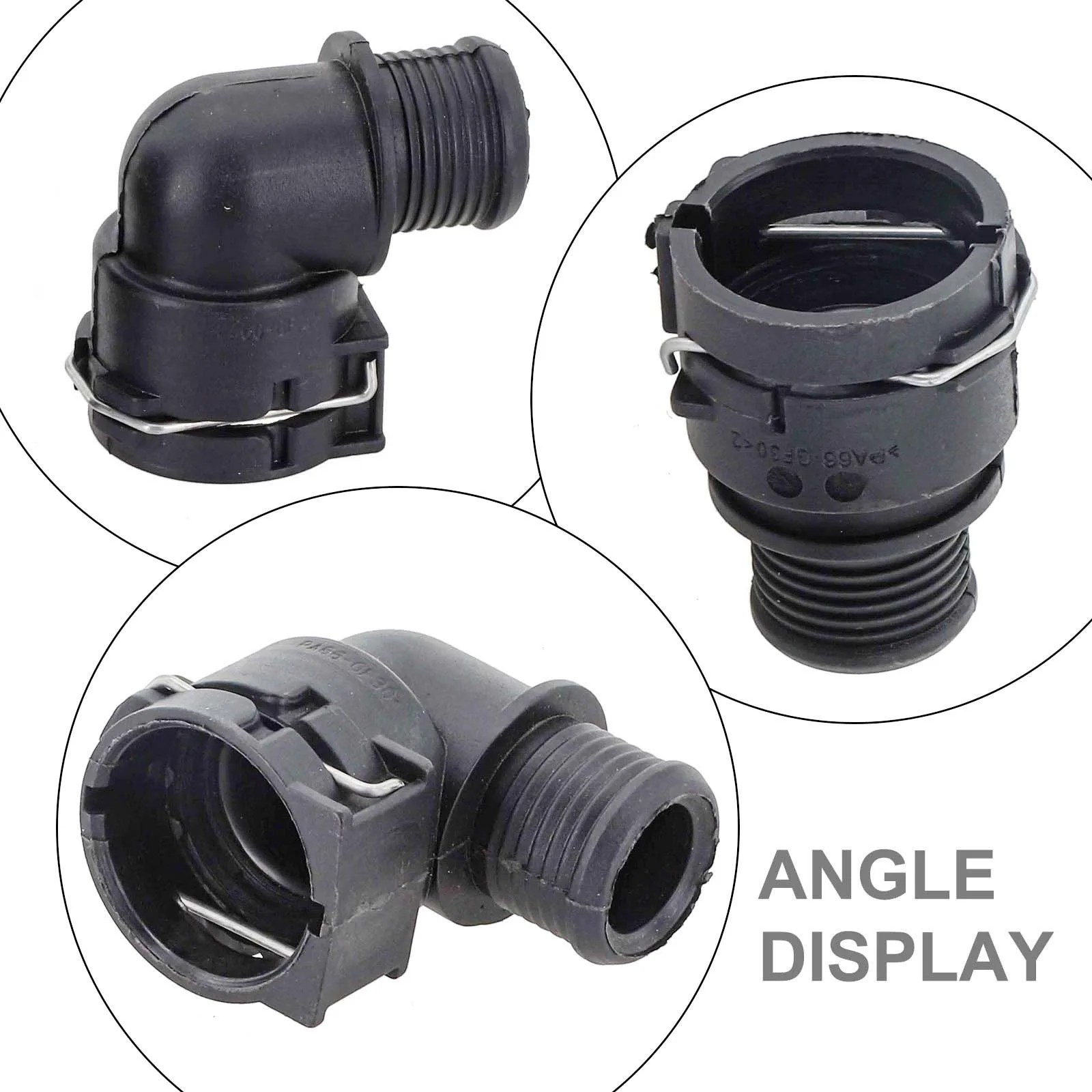 Accesorio de flujo de refrigerante negro 95089364 95316518 Resistente al desgaste Fácil instalación Rendimiento duradero para entrada de matriz