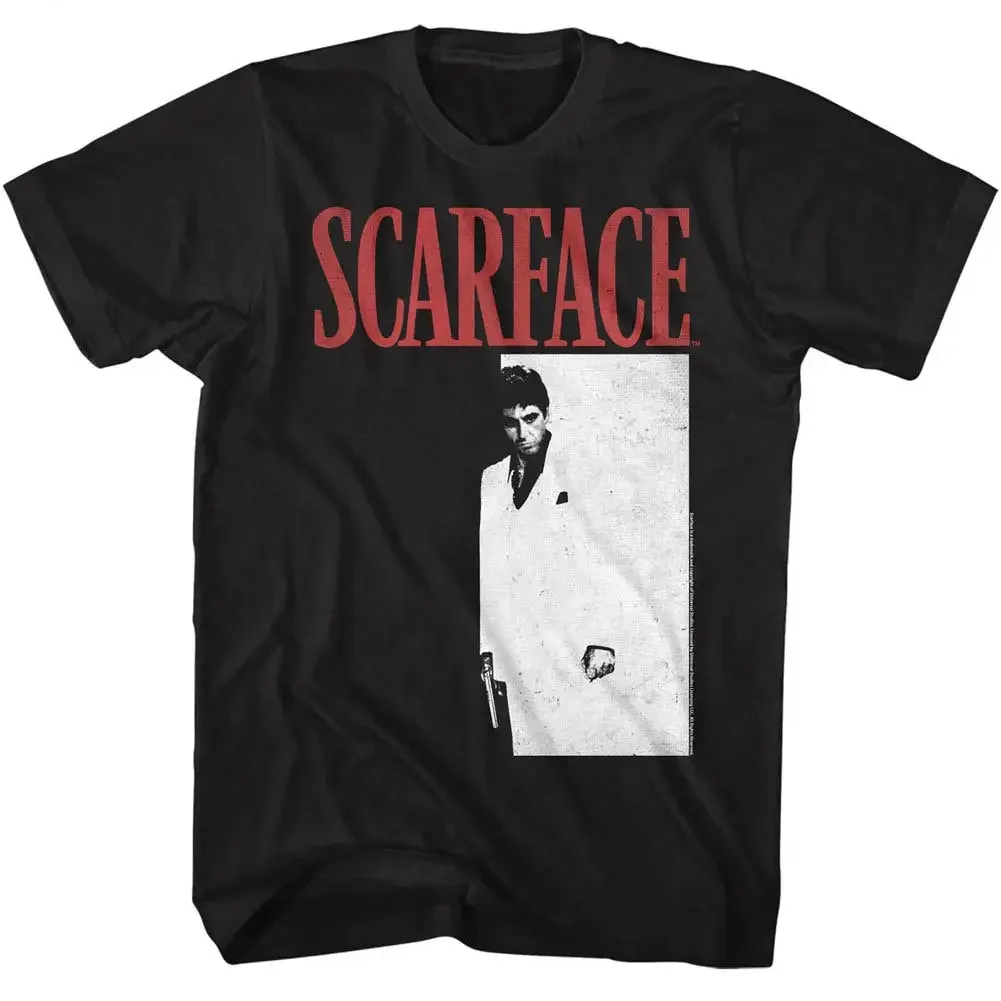 Scarface Men's T Shirt Tony Montana Epic Movie Poster Al Pacino Gangster Film Cult Classic Cinema Merch