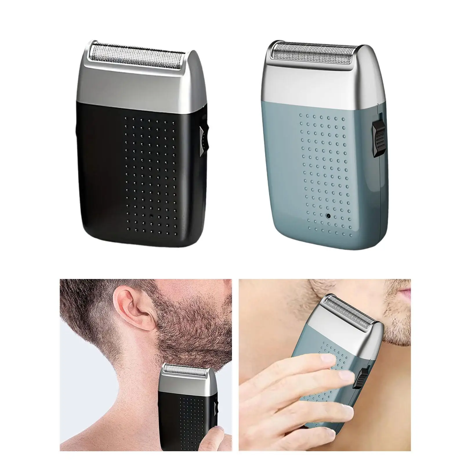 Mini Shaver for Men Lightweight Precision Trimmer Pocket Size Beard Razor for Outdoor Indoor Home Camping Traveling Father Gifts